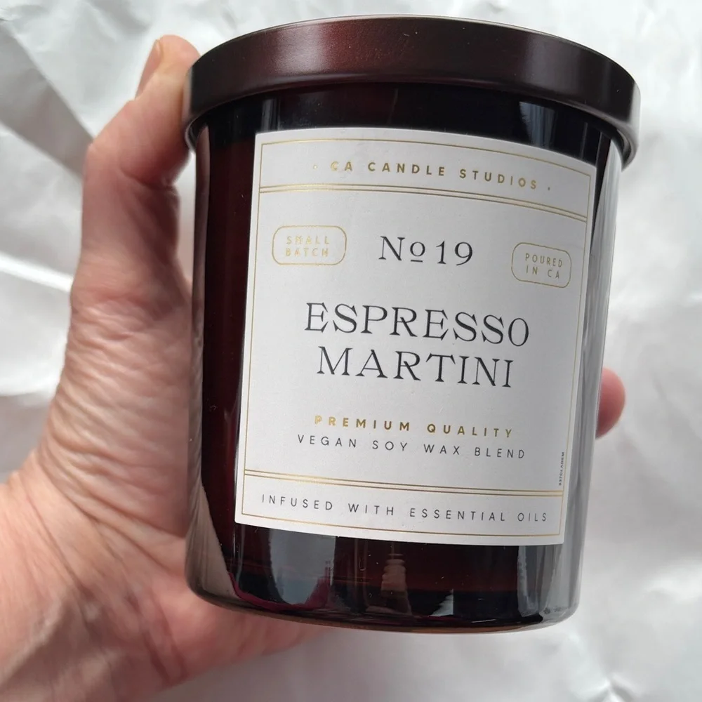 LAST ONE! LEOBEN COMPANY 9 oz. Espresso Martini Candle VEGAN SOY WAX BLEND